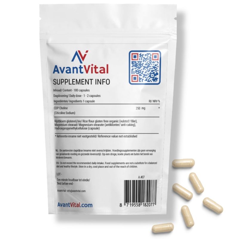 CDP Choline (Citicoline) – 250 mg AvantVital Next Valley 3