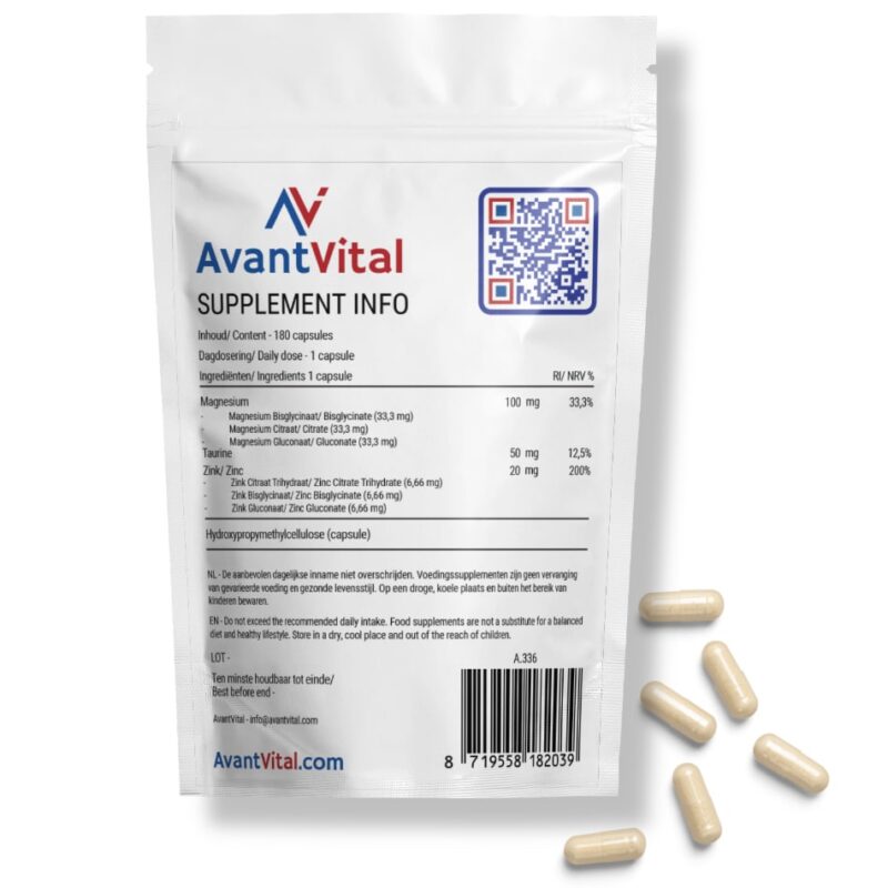 Magnesium Zink Taurine Amino Acids Next Valley 3