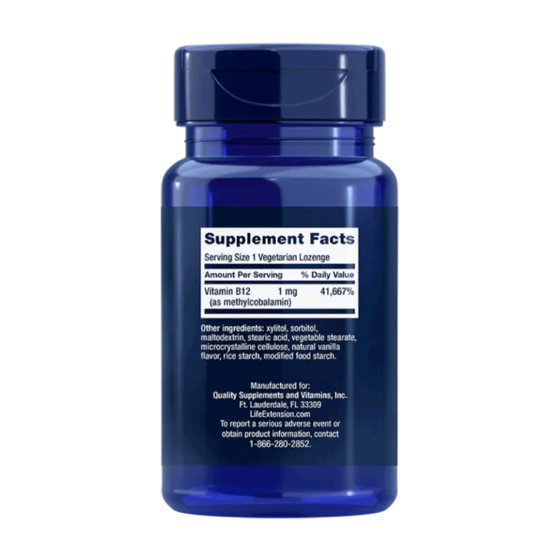 Vitamine B12 Methylcobalamine – 1 mg Concentratie & Geheugen Next Valley 3
