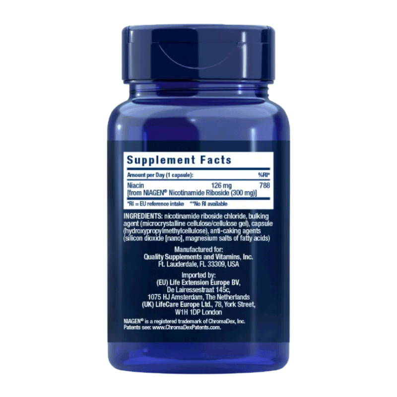 NAD+ Cell Formula – 300 mg Life Extension Next Valley 3
