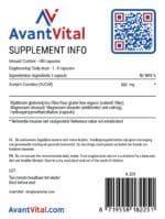 Acetyl-L-Carnitine (ALCAR) – 500 mg Amino Acids Next Valley 7